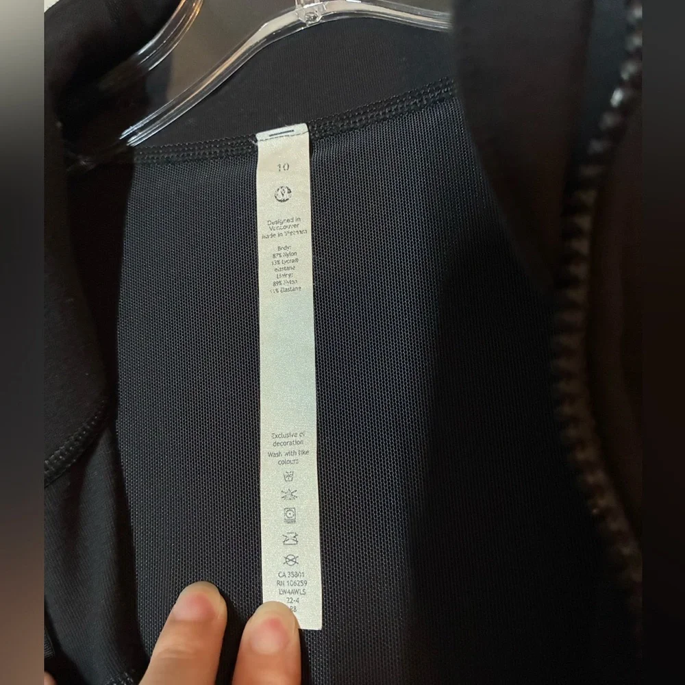 Lululemon Define Jacket in Black Size 10
